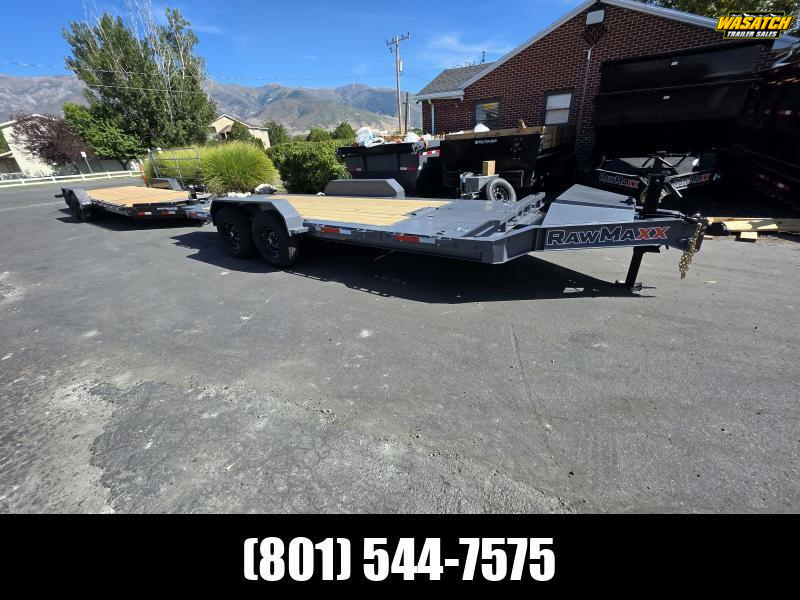 2026 RawMaxx 22' G7X 14K Gravity Tilt Flatbed Trailer