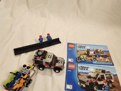 LEGO City 4433 Dirt Bike Transporter – 100% Complete w/ Instructions