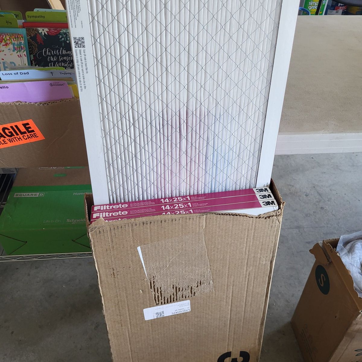 Filtrete 3M AC/Heater Filters 14x25x1