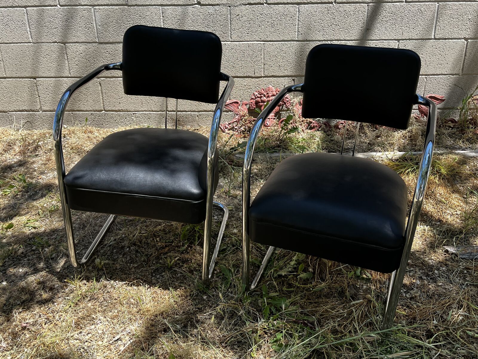 2 Ken Weber chairs pair mcm