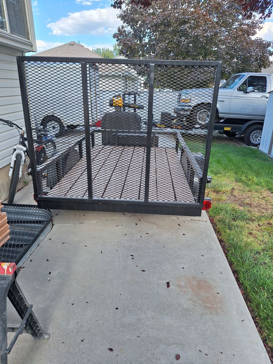 5x8 single axle trailer