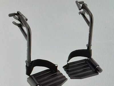 Wheelchairs and Transport Chairs Universal Height Adjustable Swing-Away Footrests with Composite Foot Plates and Heel Loops