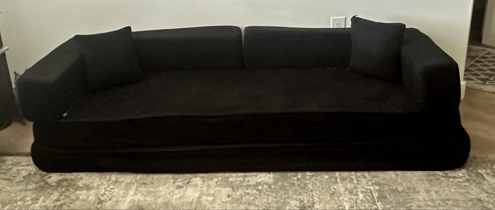 Kids Modular Modern Corduroy Sofa Bed (74" x 28" x 19")