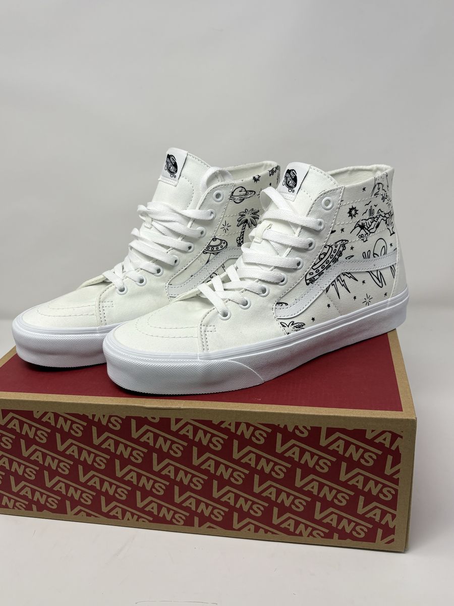 Vans Sk8-Hi Tapered White Size 10 – New w/ Box