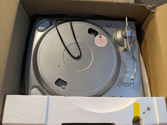 ION iTTUSB10 USB Turntable - For Parts/Repair - Missing Needle