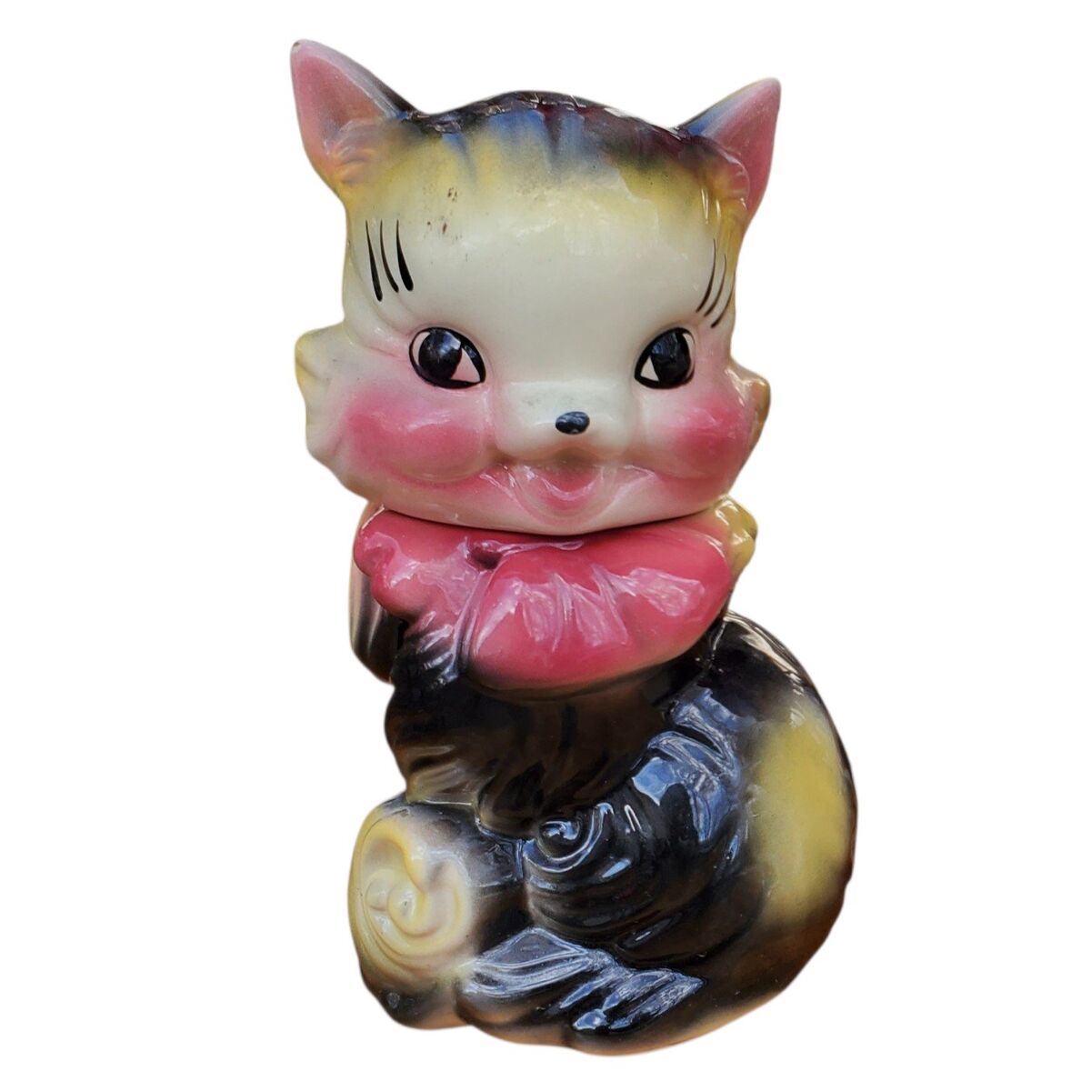 Vintage Fluffy the Cat 1950's Cookie Jar