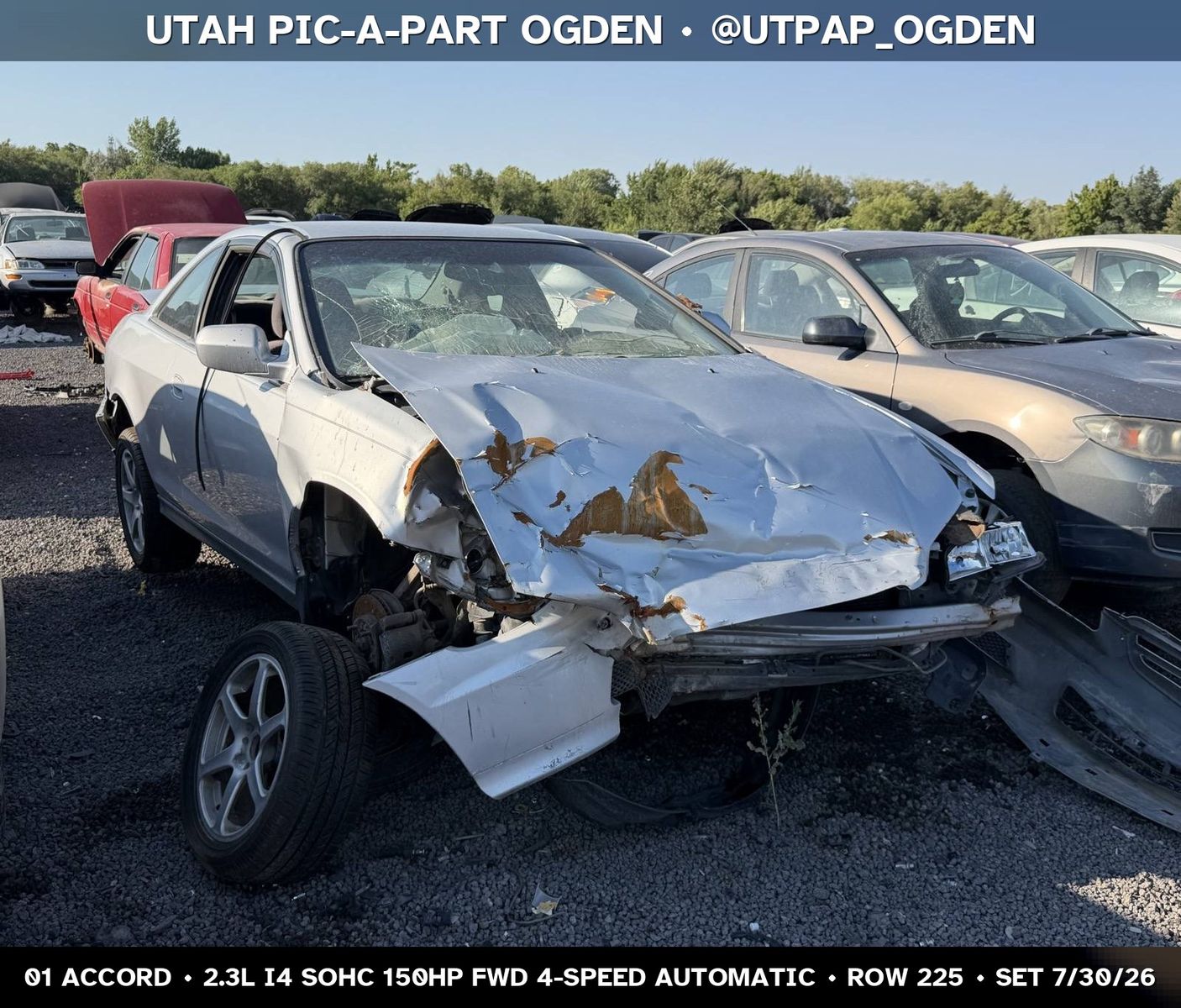 New Arrival - 2001 Honda Accord Parts - UTPAP Ogden