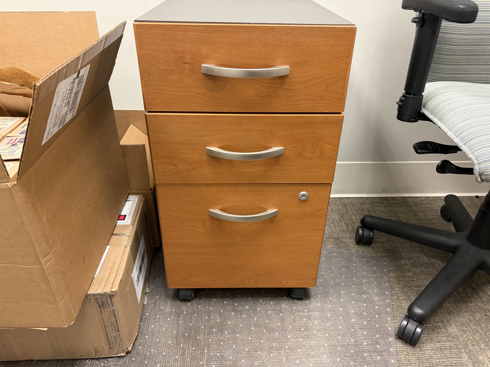 Small filing cabinet