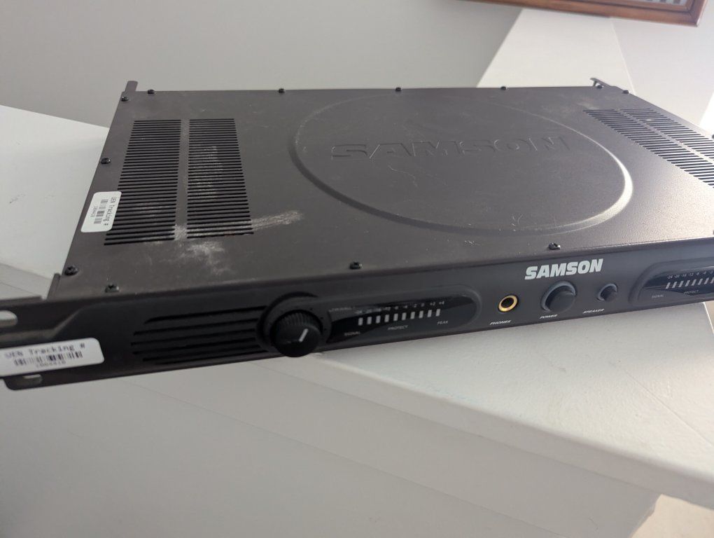Samson Servo 120a Studio Power Amplifier - 2-Channel, 60W per channel @ 4 Ohms