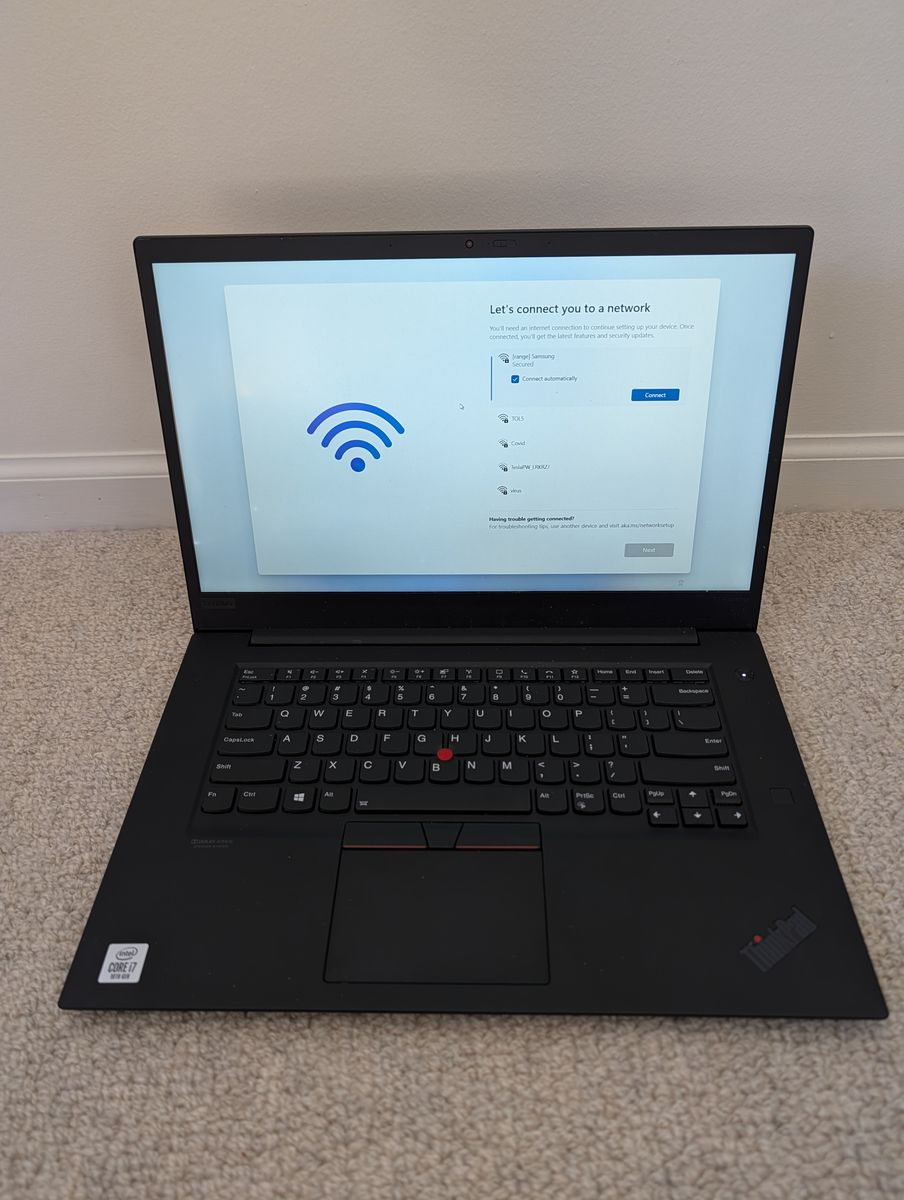 Lenovo Thinkpad X1 Extreme Gen 3 i7-10850H 64GB DDR4 RAM 2TB NVMe SSD
