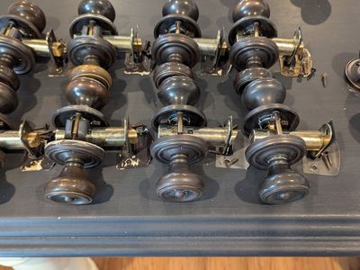 8 Oil Rubbed door hardware plus extras
