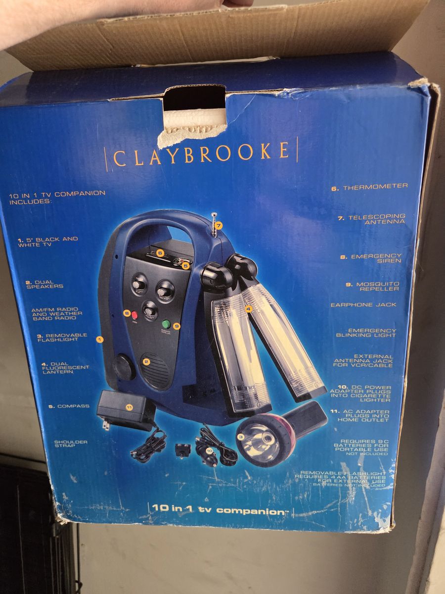 Multi-use 10n 1 tv, charger, light and more