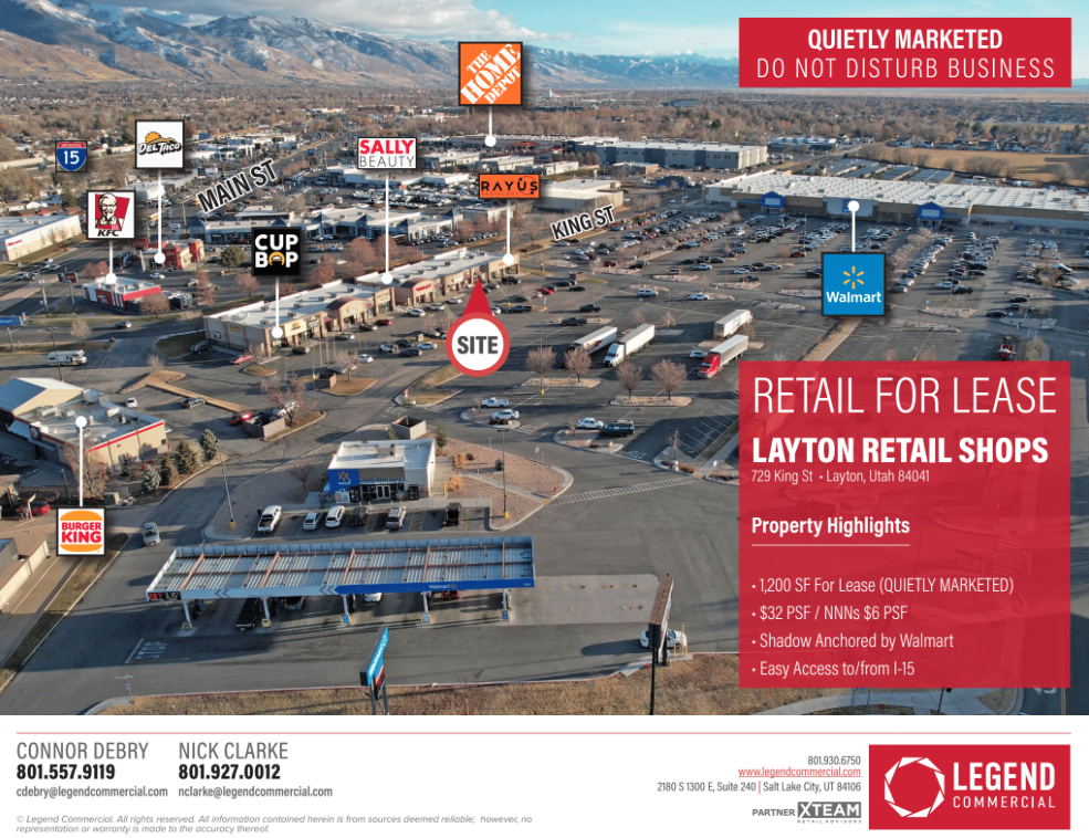 Turnkey Salon Space for Lease - Layton Walmart Center