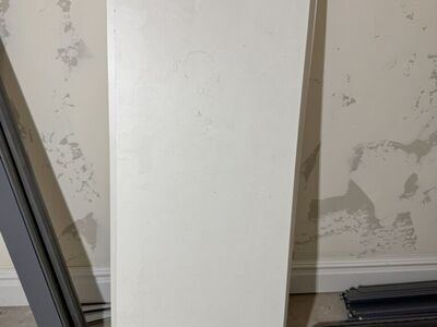 7 White Melamine Wood Shelves - 15.75 x 48 x 3/4