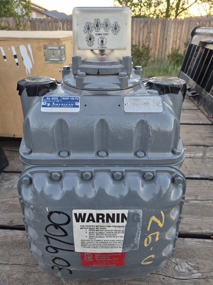 American Meter- Diaphragm Natural Gas Meter AL800
