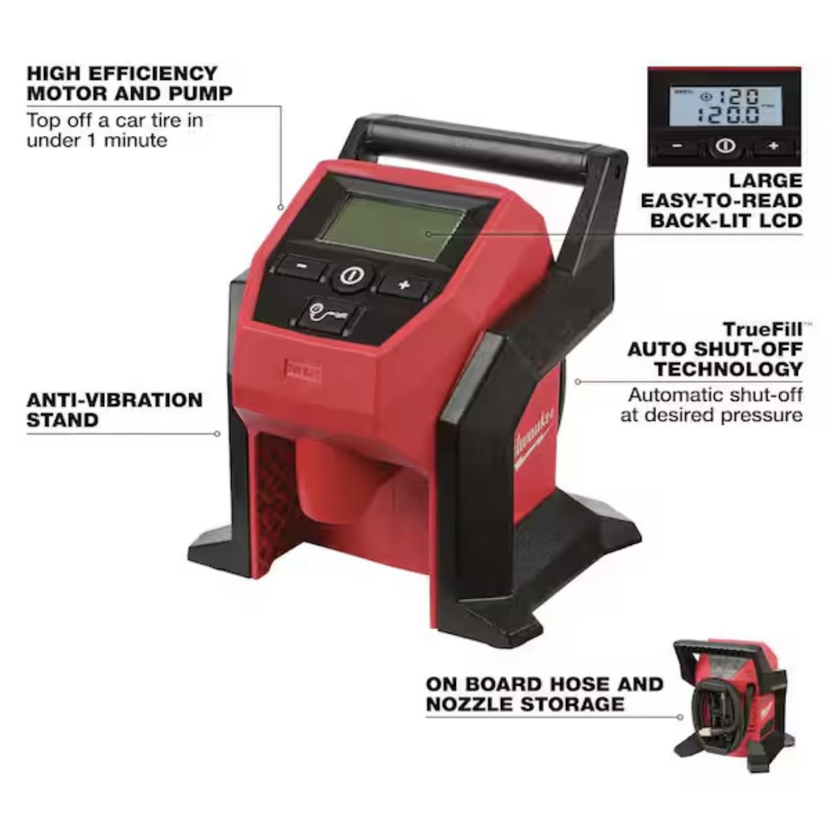 New In Box Milwaukee M12 Compact Inflator