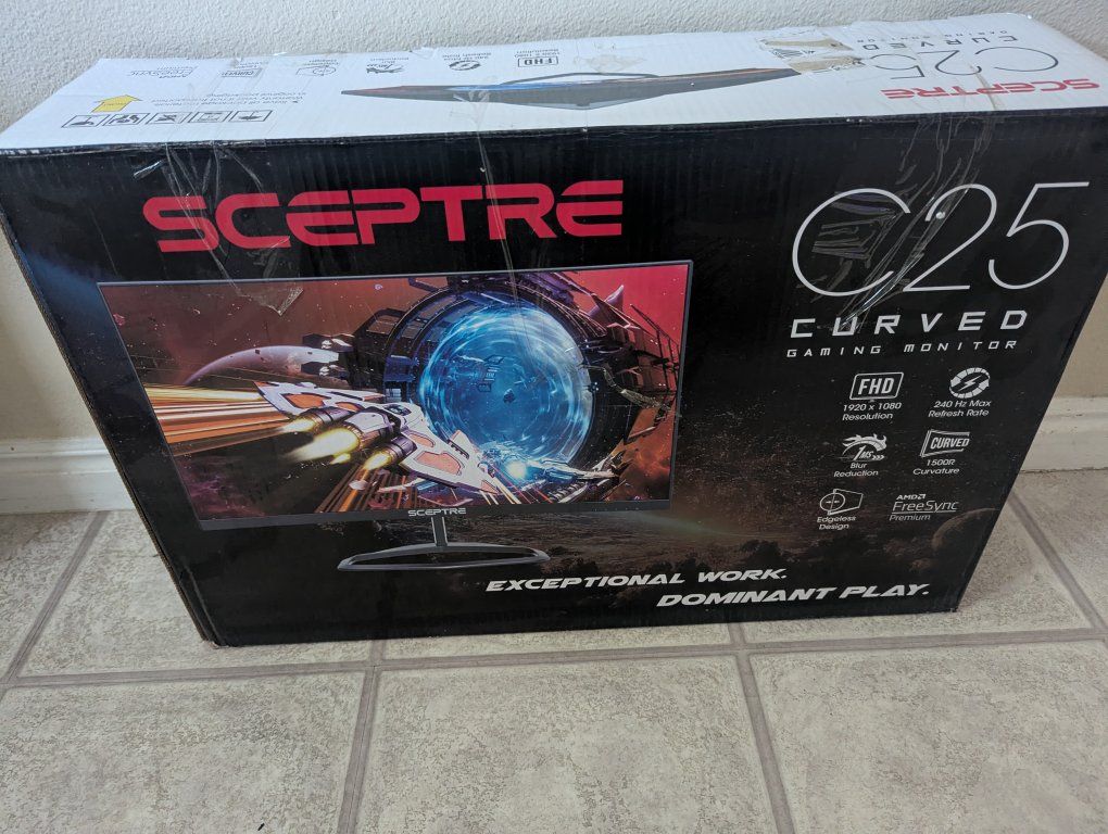 Sceptre C25 Curved Gaming Monitor 240Hz 1500R Curvature Full HD 1920x1080