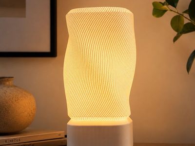 Unique Wavy White Table Lamp - Modern Home Decor Lighting