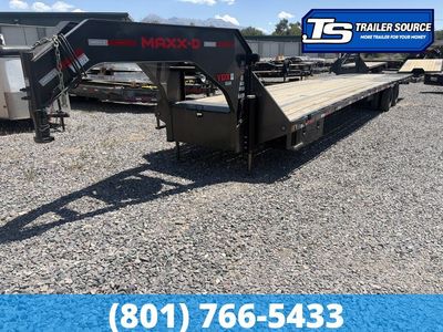 DEMO 8.5x40 Maxx-D YDX Gooseneck Hydraulic Dovetail Equipment Trailer - 25.9K GVWR - 15K Axles, HDSS (Hutch) Suspension,