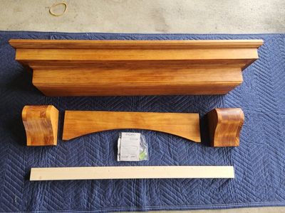 Dogberry 48" oak mantel