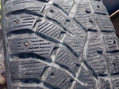 Artic Claw Used studded truck snow Tires 4, 215/75R/16" mounted on Chevy 6 lug rims, or will fit any 16" rims ( selling as is )