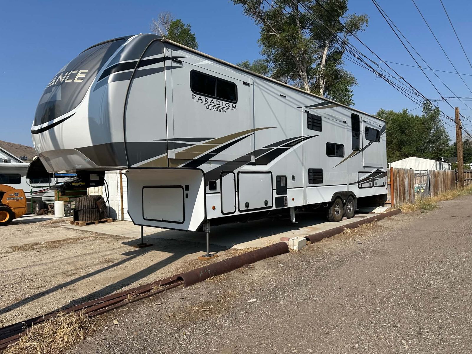 2021 Alliance RV Paradigm 365RD Fifth Wheel Trailer with two solar panels