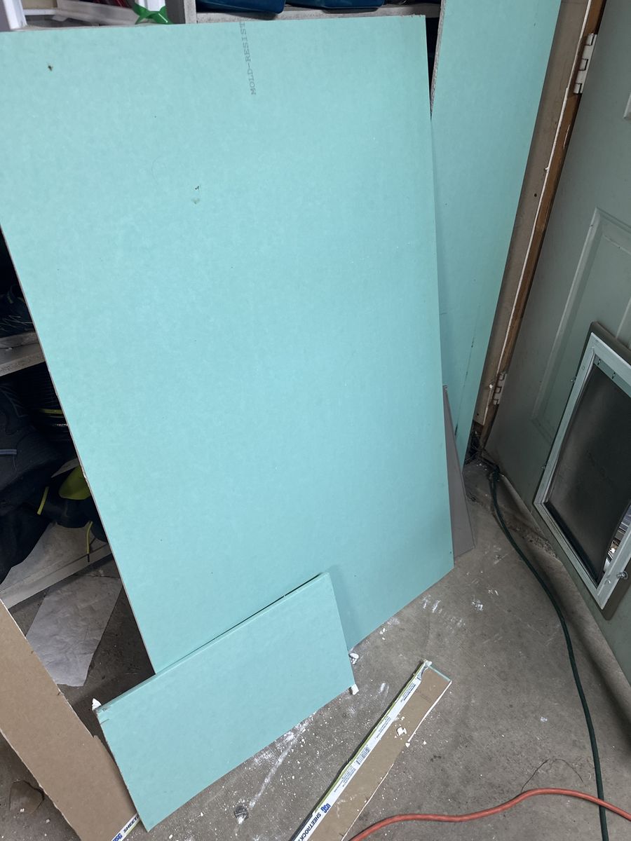 Mold-Resistant Drywall Sheet remnants