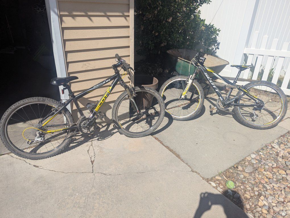 Junior Scale Scott Mountain Bikes $150 ea