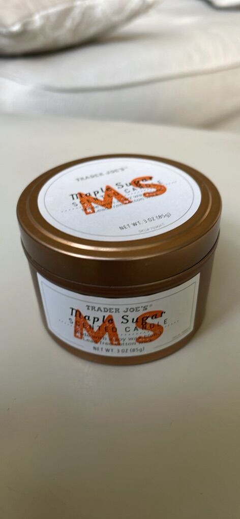 Trader Joe’s maple sugar 3 oz candle