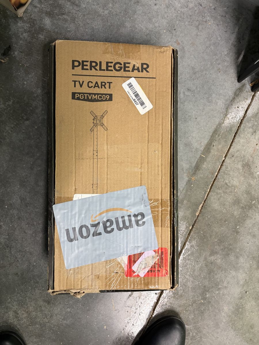 Perlegear PGTVMC09 Rolling TV Cart Mount VESA Compatible Boxed