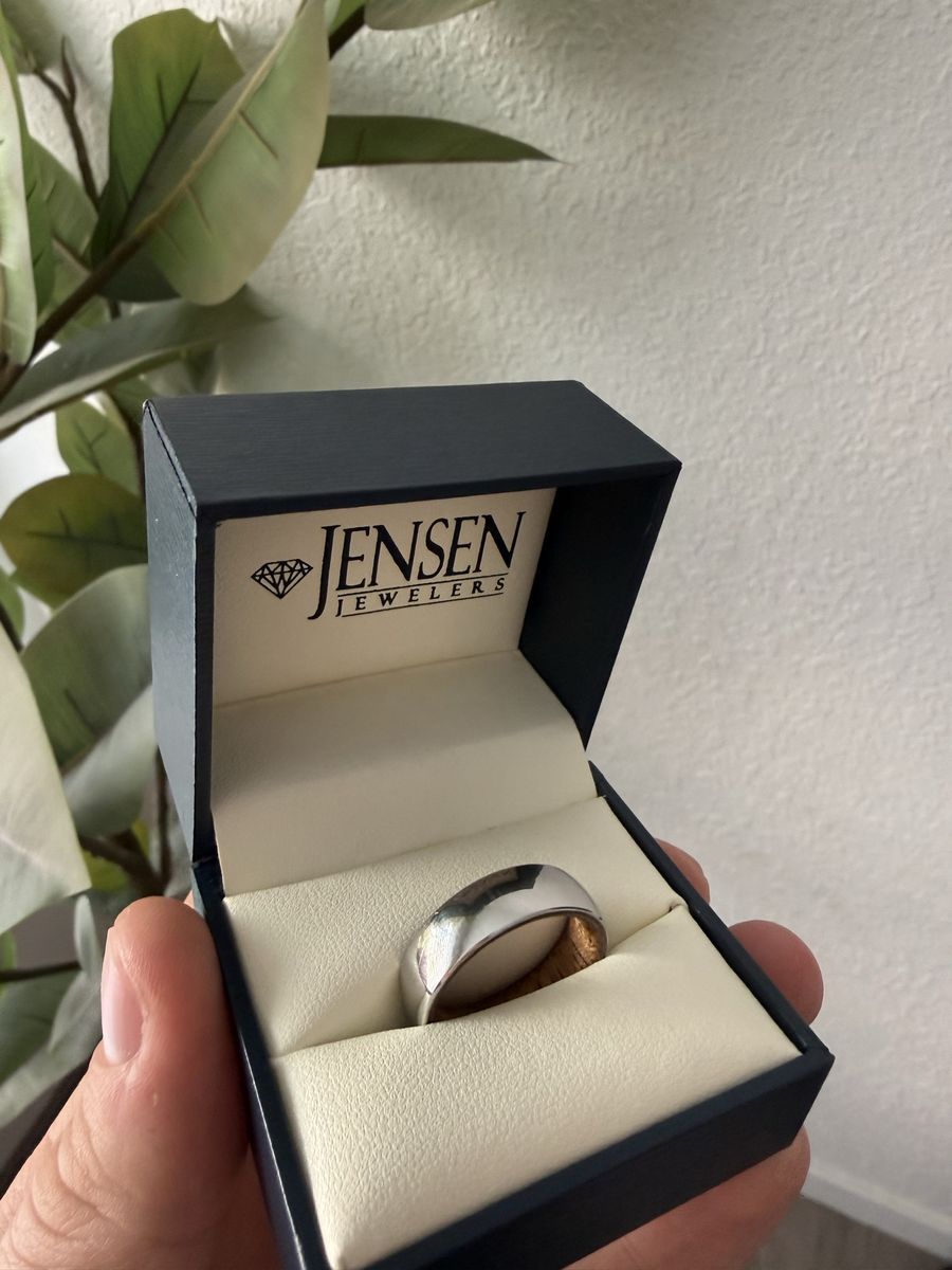 Cobalt and Bloodwood Men’s Engagement Ring Size 10