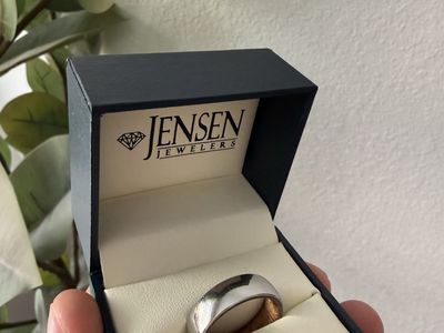 Cobalt and Bloodwood Men’s Engagement Ring Size 10
