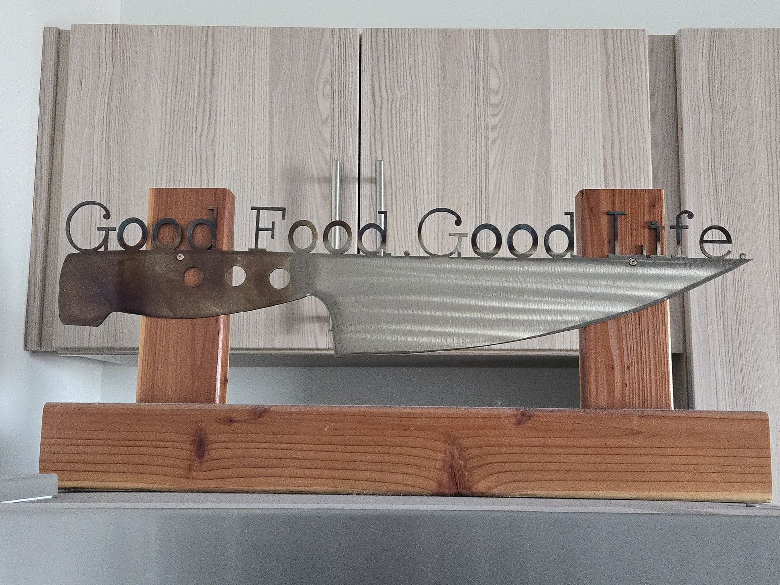 Kitchen Metal Knife Decor