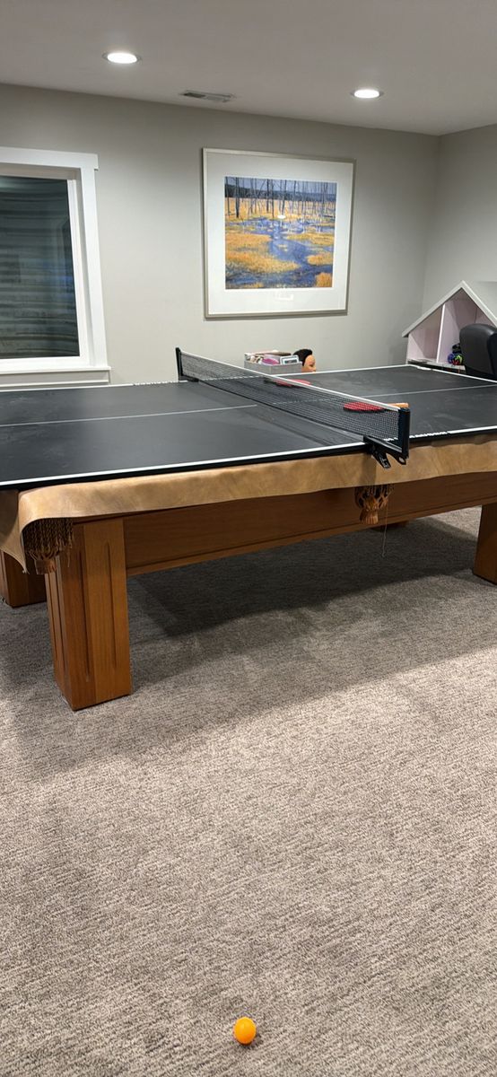 Pool table with Ping Pong Top