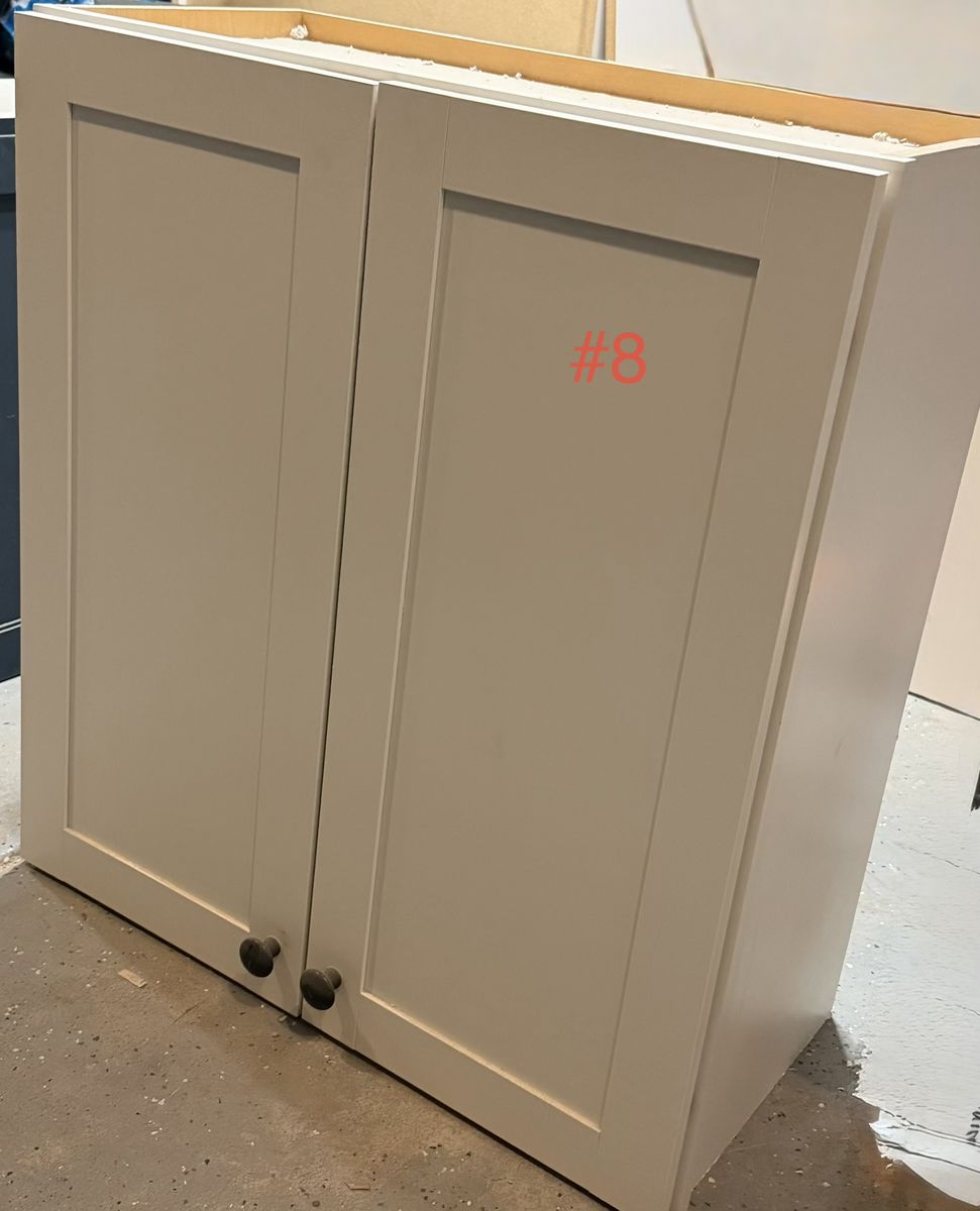 White Shaker Style Bathroom Wall Cabinet