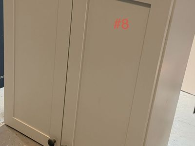White Shaker Style Bathroom Wall Cabinet