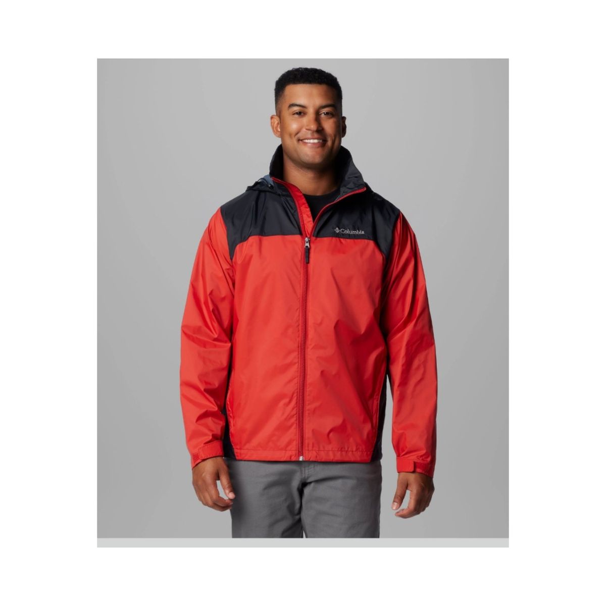 NEW Glennaker Lake II Packable Rain Jacket Red & Black XL