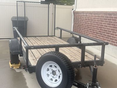 Karavan Utility Trailer 5' x 10' with Ramp Gate and Spare Tire