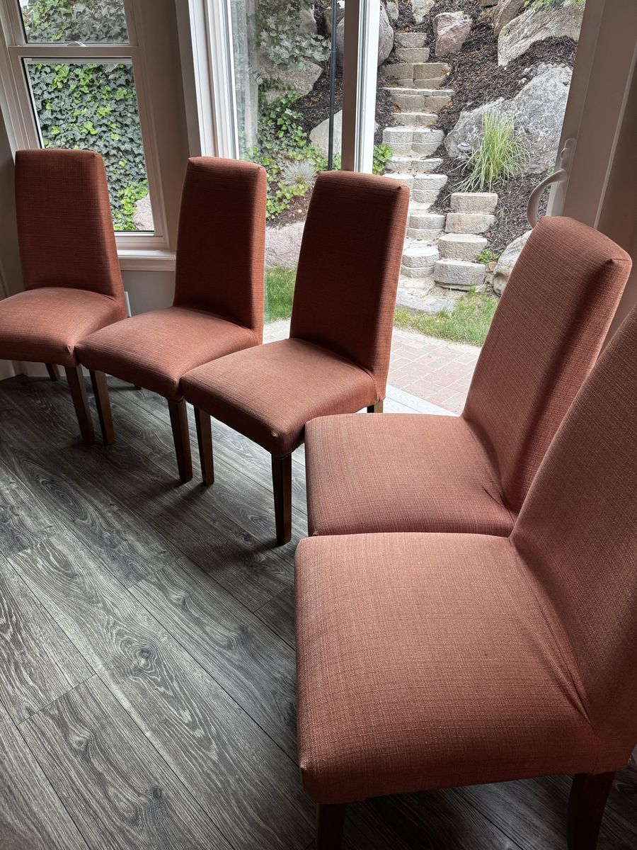 Set of 6 Ruggable brand upholstered chairs