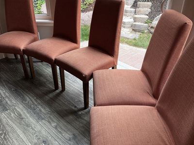 Set of 6 Ruggable brand upholstered chairs