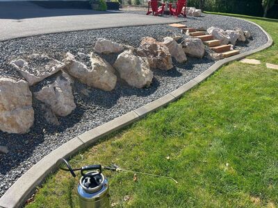Sprinkler Install | Concrete Curbing | Garden Bed