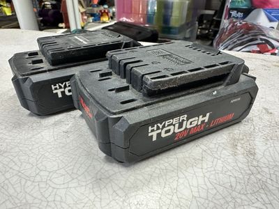 2 Hyper Tough 20V Max 2.0Ah Lithium-Ion Batteries
