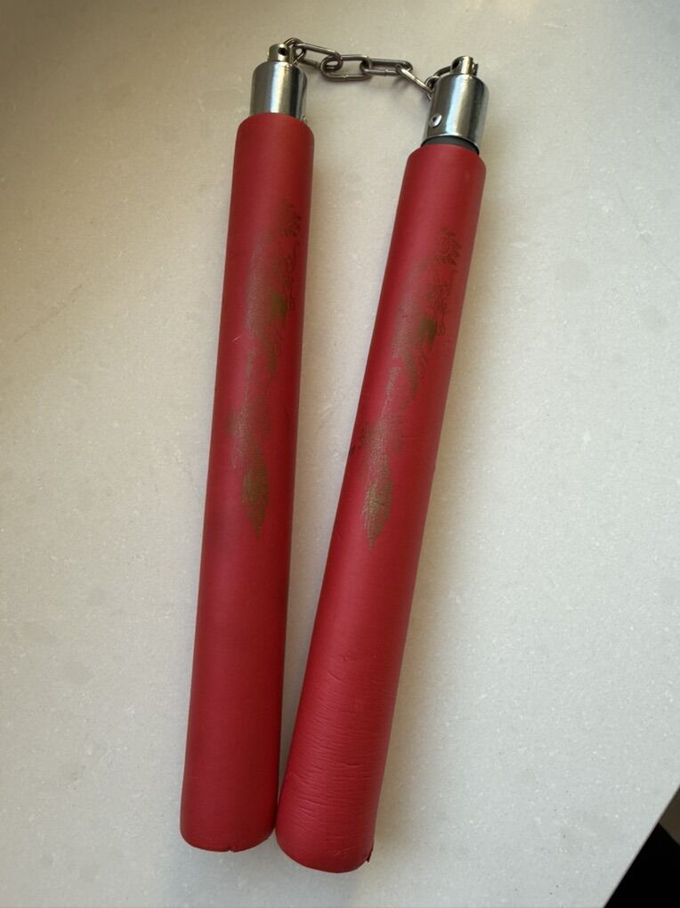 Red Practice Nunchucks