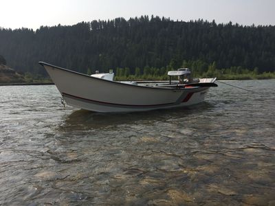 Hyde Drift Boat - River Fishing Boat with Oars and Trailer