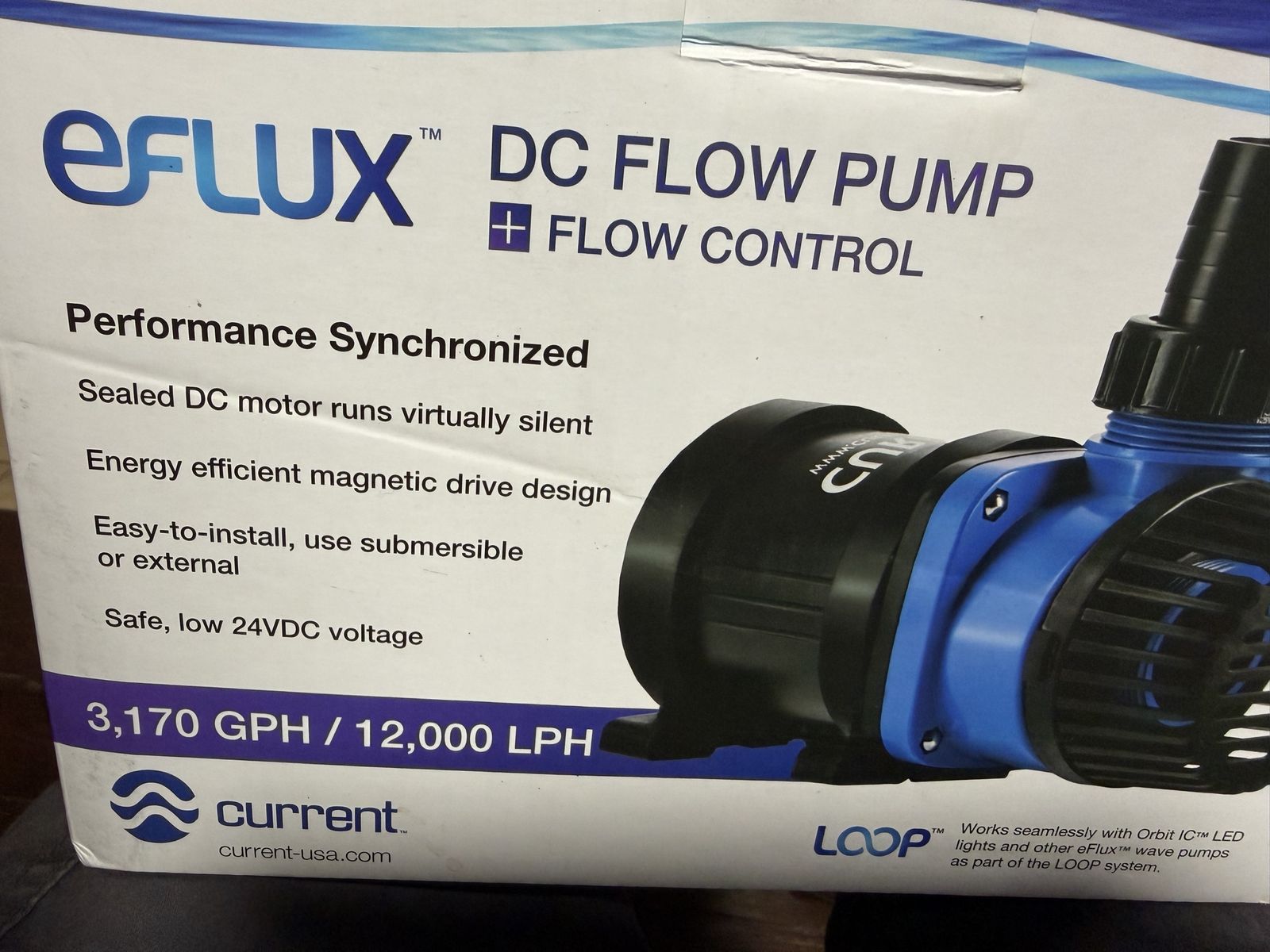 Current DC eFlux Water Pump for Aquariums
