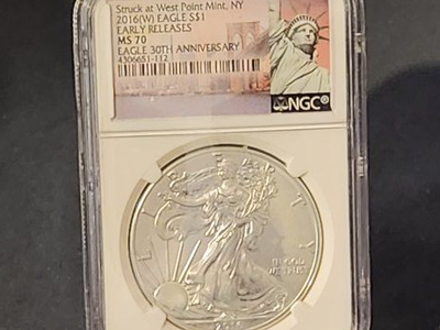 2016(W) SILVER EAGLE EARLY RELEASES MS70 30th ANNIVERSARY