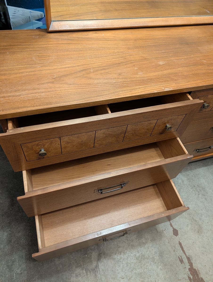 Lane AltaVista Mid-Century Dresser with Mirror