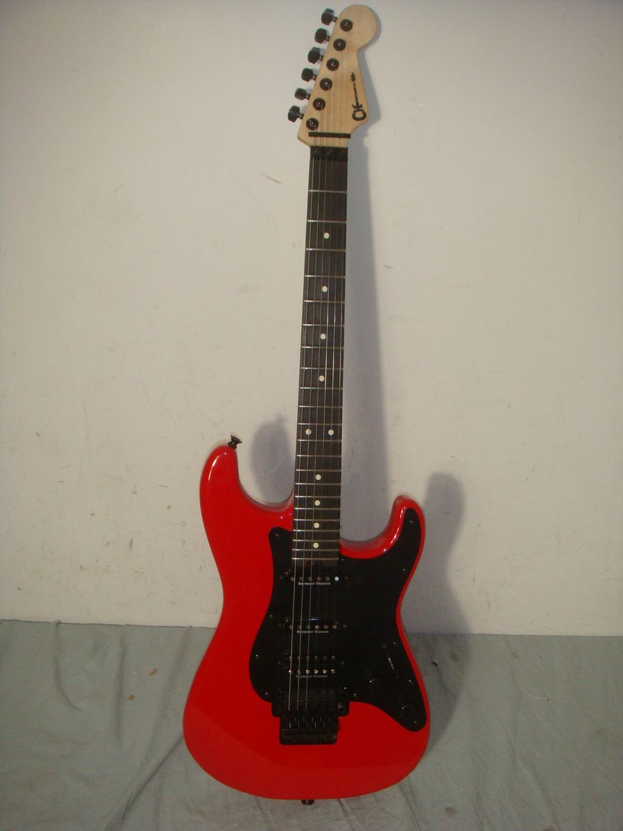 CHARVEL PRO-MOD SO-CAL STYLE 1 HSS FR E FERRARI RED & EBONY ELECTRIC GUITAR