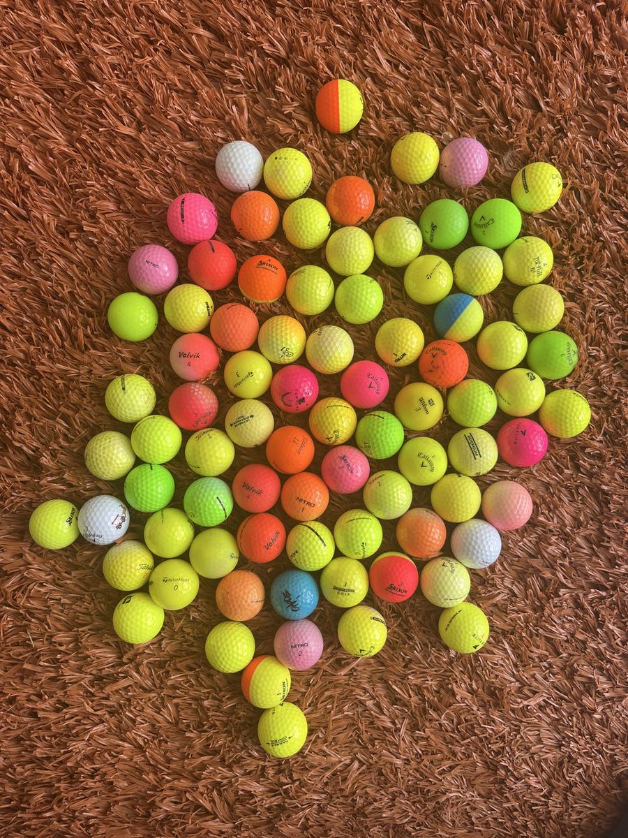 Assorted Used Golf Balls - Callaway, Srixon, Volvik & More - Colorful Mix