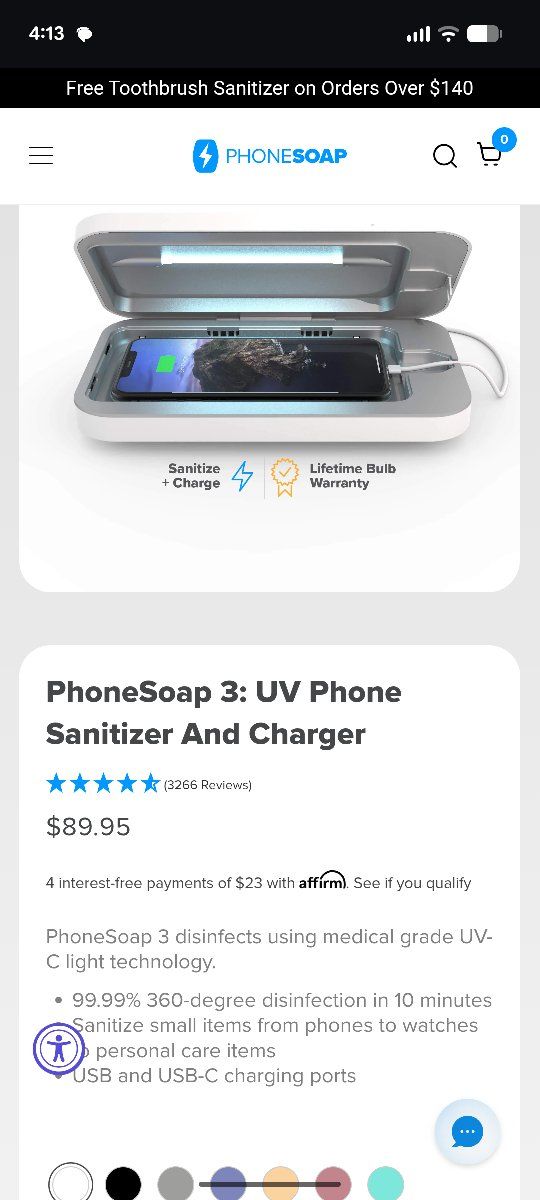 NEW PhoneSoap 3 UV Smartphone Sanitizer Charger!
